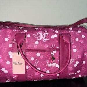 Juicy Couture Cherry on Top Weekender Raspberry Duffle Bag NWT  🍒 Viral TikTok